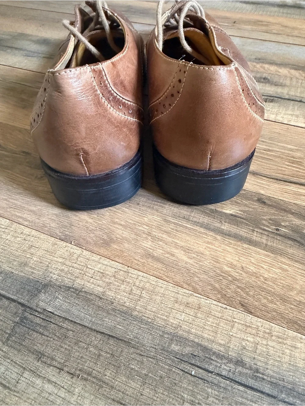 Standro Tan Leather Dress Shoes made in Brazil comfort soft and gel
